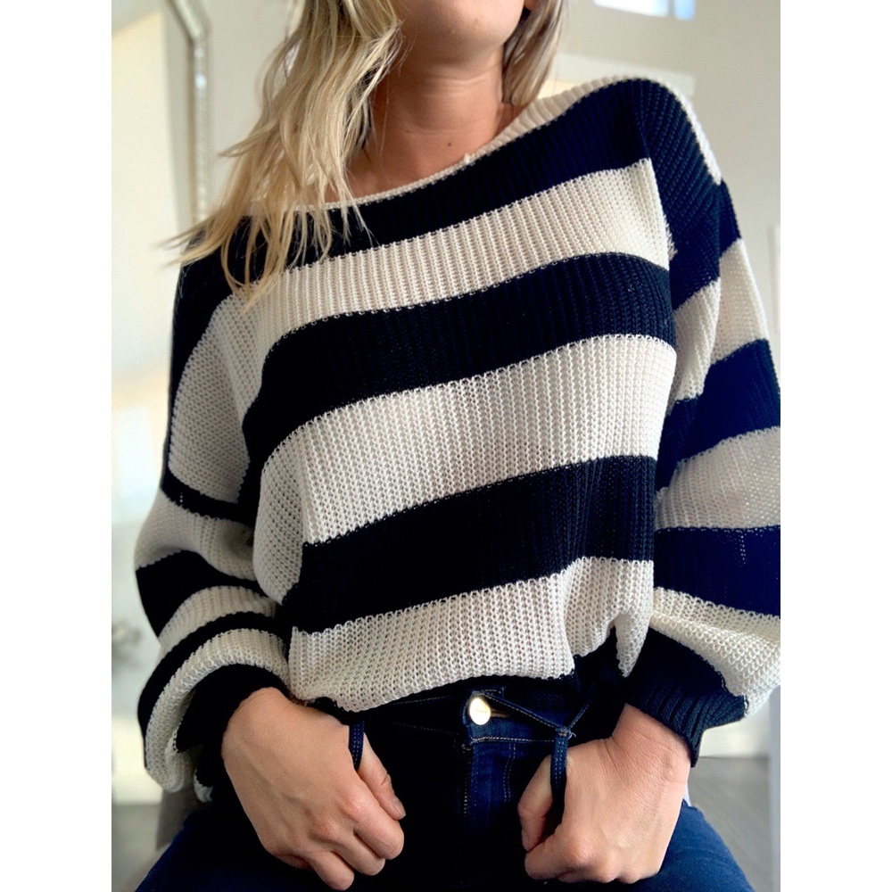 Simone striped Knit Sweater - Picture 2 of 6